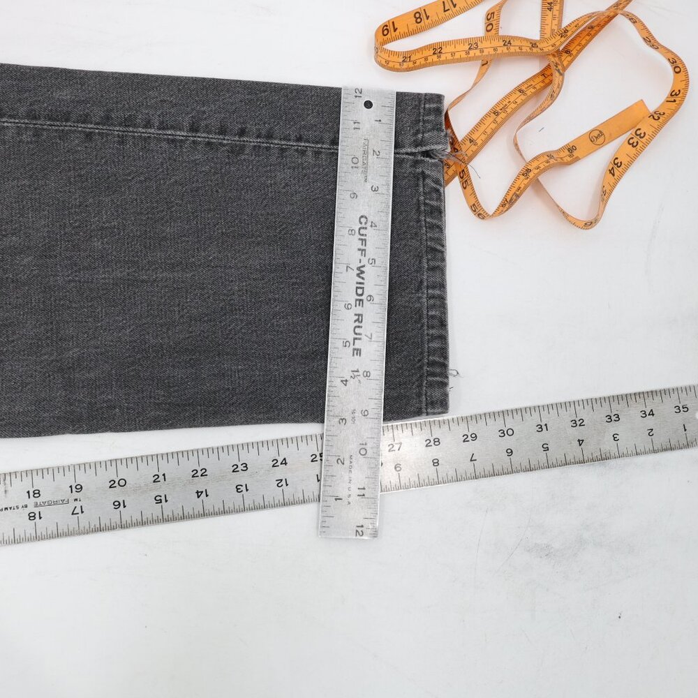 Vintage Levis 501 0155 Jeans mens 36x28.5 Button Fly Straight Made in USA gray - Picture 11 of 15